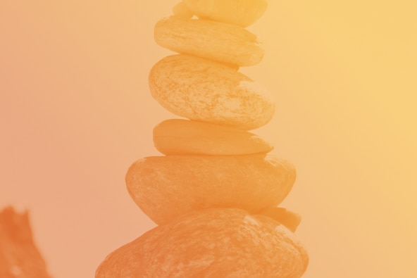 stacked rocks illustrating project management